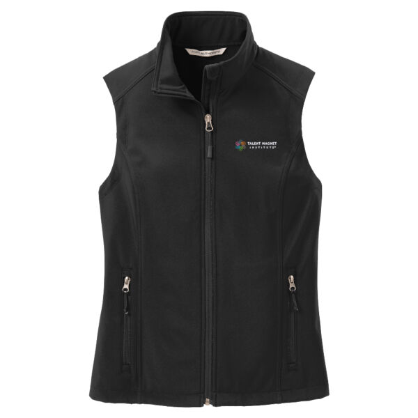 Talent Magnet Institute Embroidered - Ladies Core Soft Shell Vest Thumbnail
