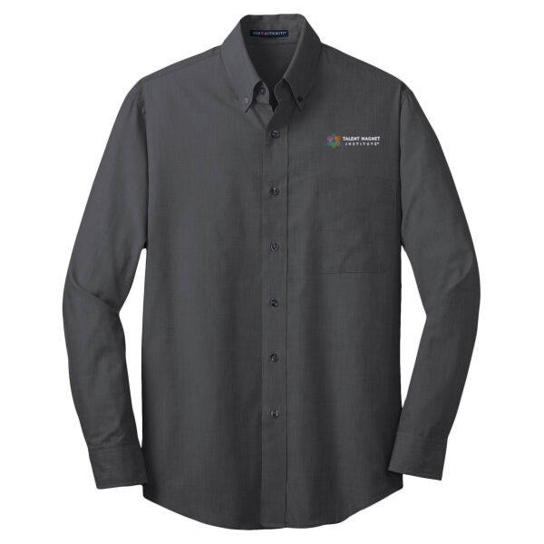 Talent Magnet Institute Embroidered - Crosshatch Easy Care Shirt Thumbnail