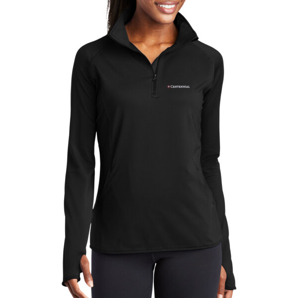 Centennial Embroidered - Ladies Sport Wick ® Stretch 1/4 Zip Pullover Thumbnail