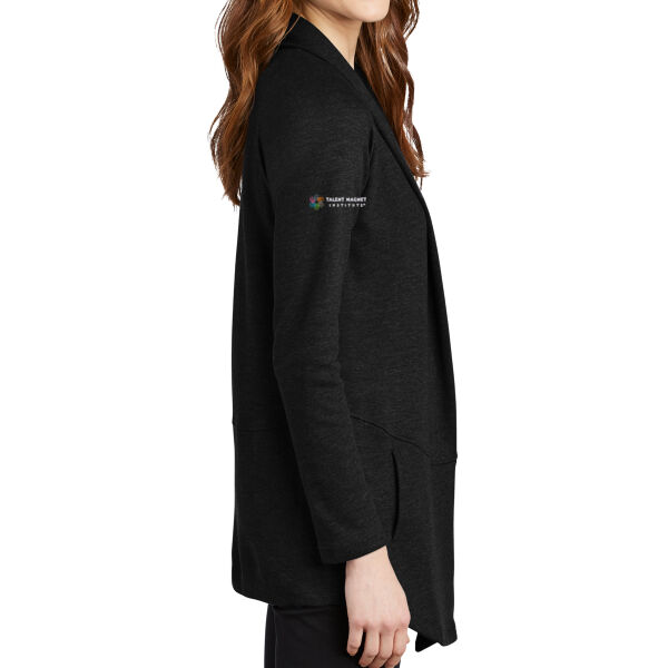 Talent Magnet Embroidered Right Shoulder - Ladies Interlock Cardigan Thumbnail